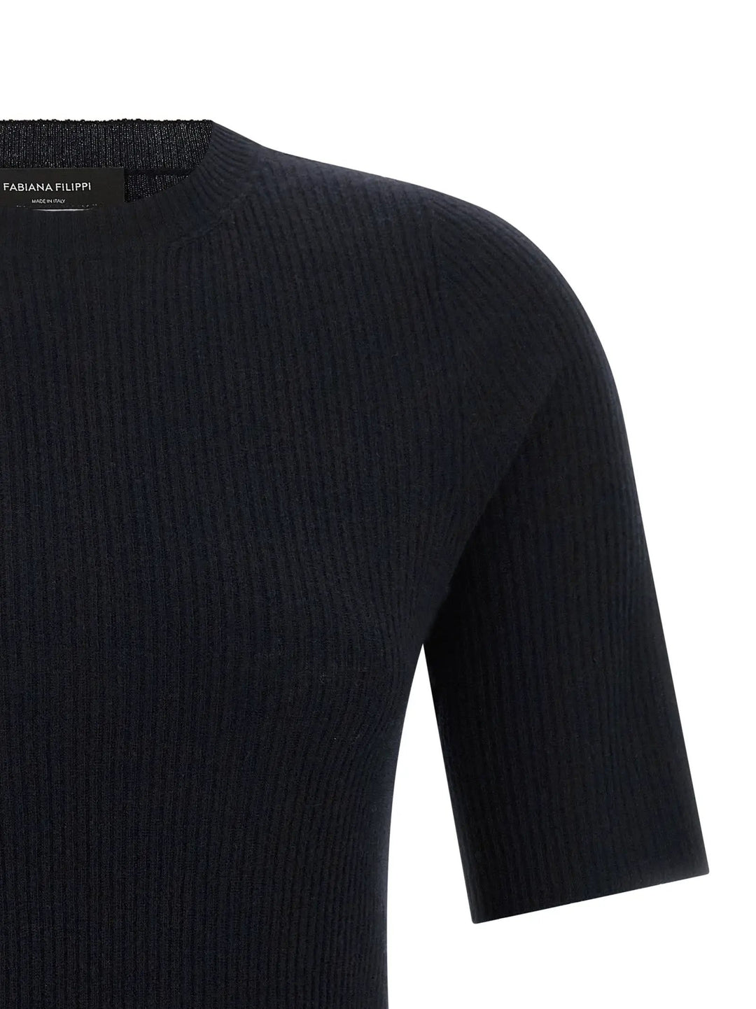 Fabiana Filippi Sample Sale | Fabiana Filippi Blue Virgin Wool T-Shirt - | Designer outlet