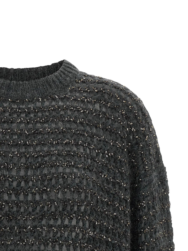 Brunello Cucinelli Sample Sale | Brunello Cucinelli Gray Elastane Cardigan - | Designer outlet