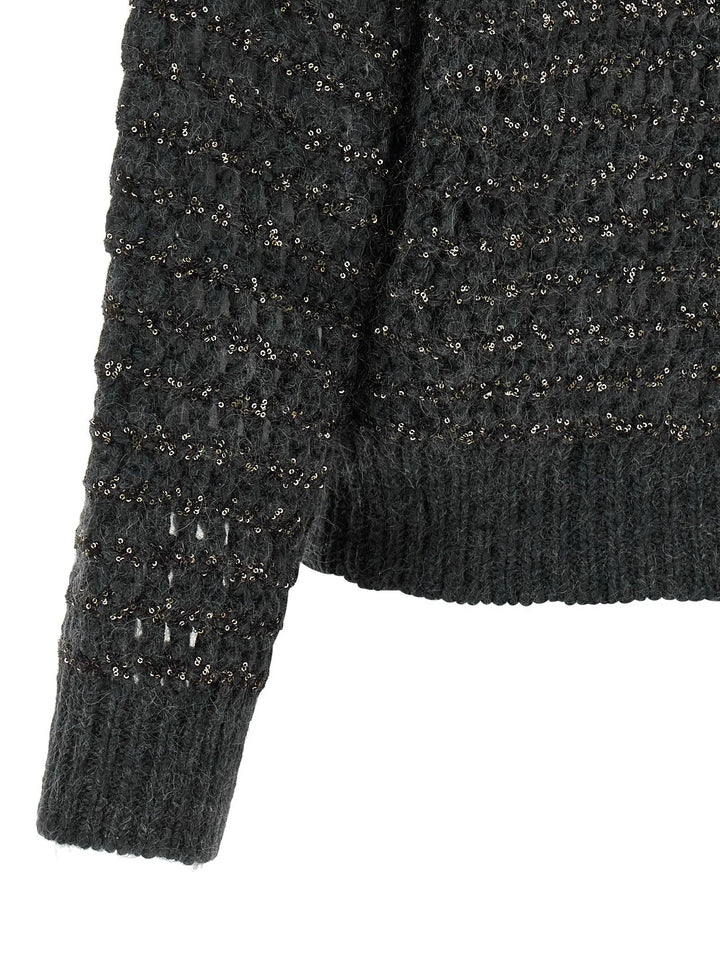 Brunello Cucinelli Sample Sale | Brunello Cucinelli Gray Elastane Cardigan - | Designer outlet