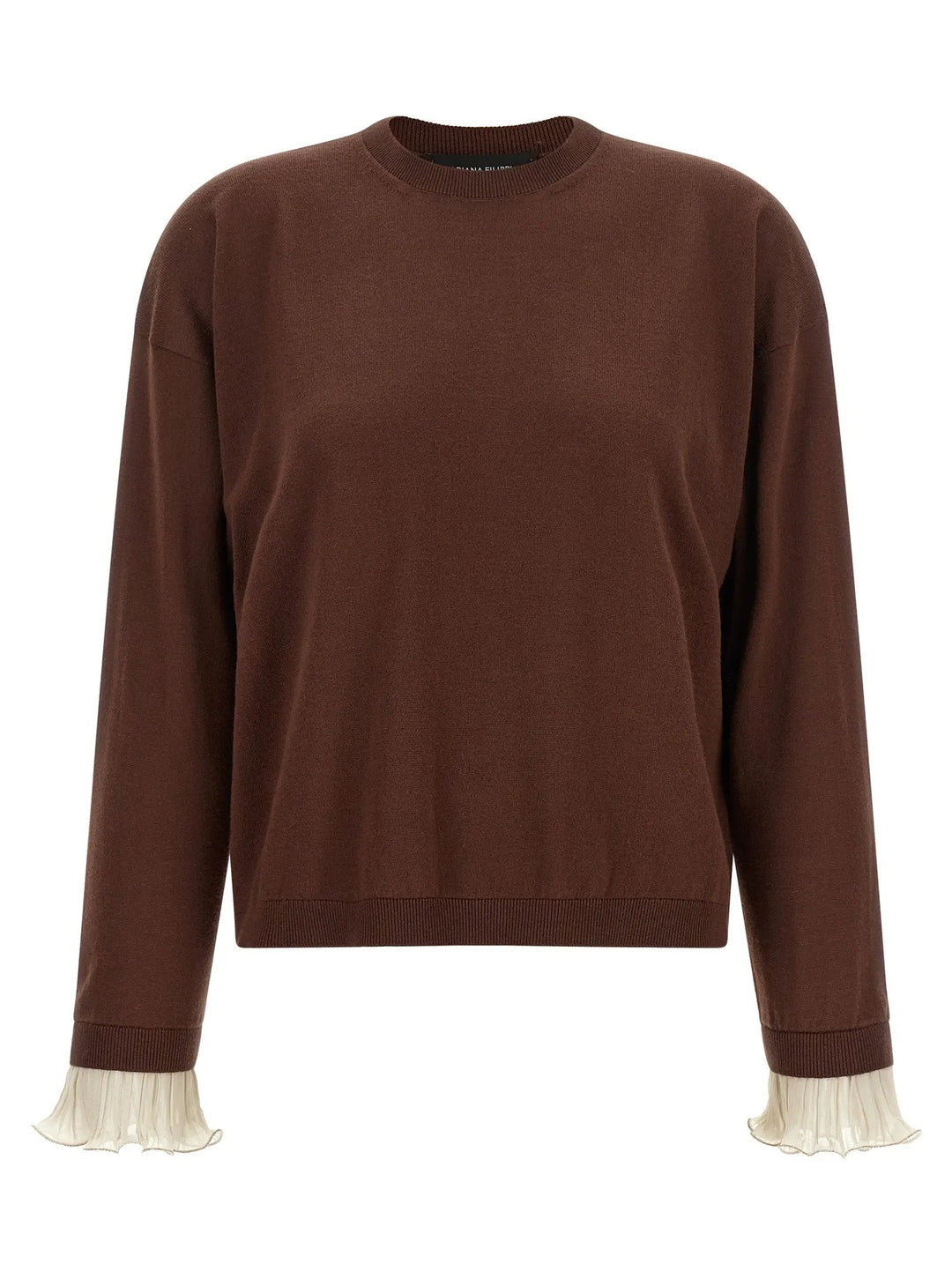 Fabiana Filippi Sample Sale | Fabiana Filippi Brown Virgin Wool Cardigan - | Designer outlet