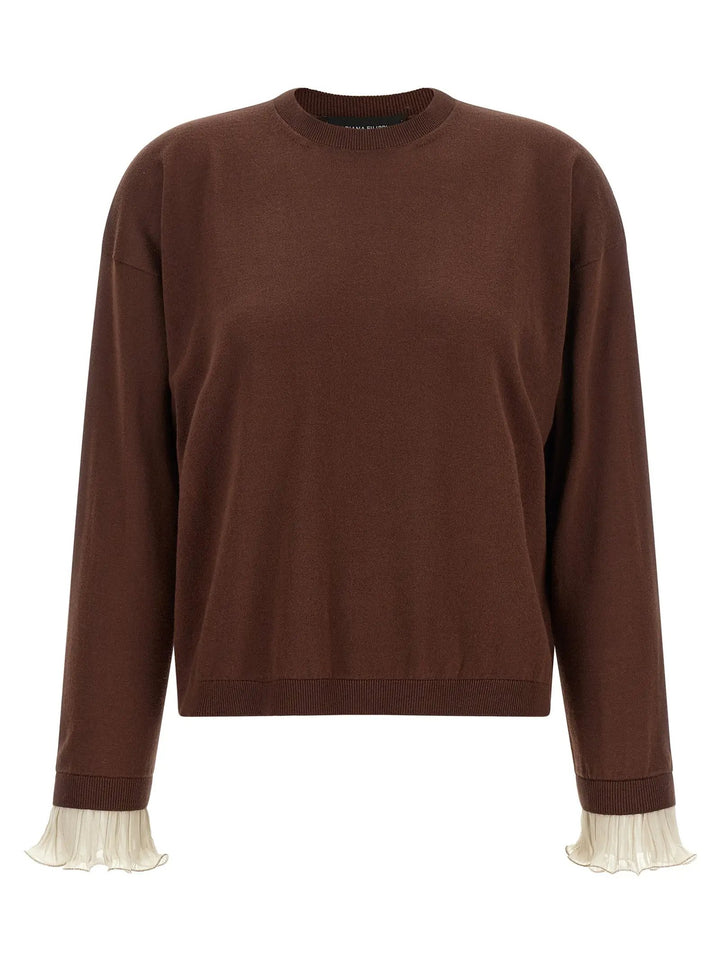 Fabiana Filippi Sample Sale | Fabiana Filippi Brown Virgin Wool Cardigan - | Designer outlet