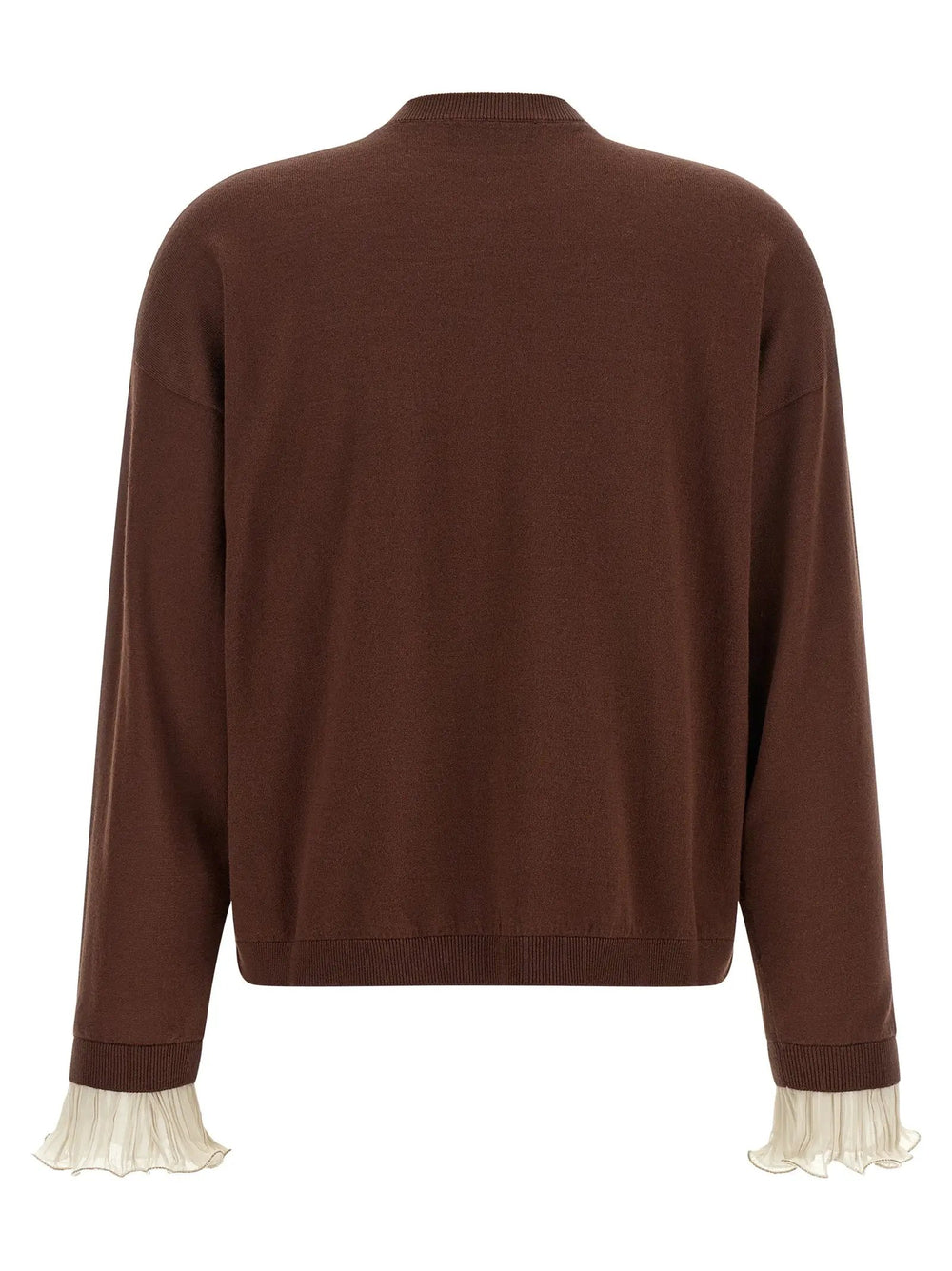 Fabiana Filippi Sample Sale | Fabiana Filippi Brown Virgin Wool Cardigan - | Designer outlet