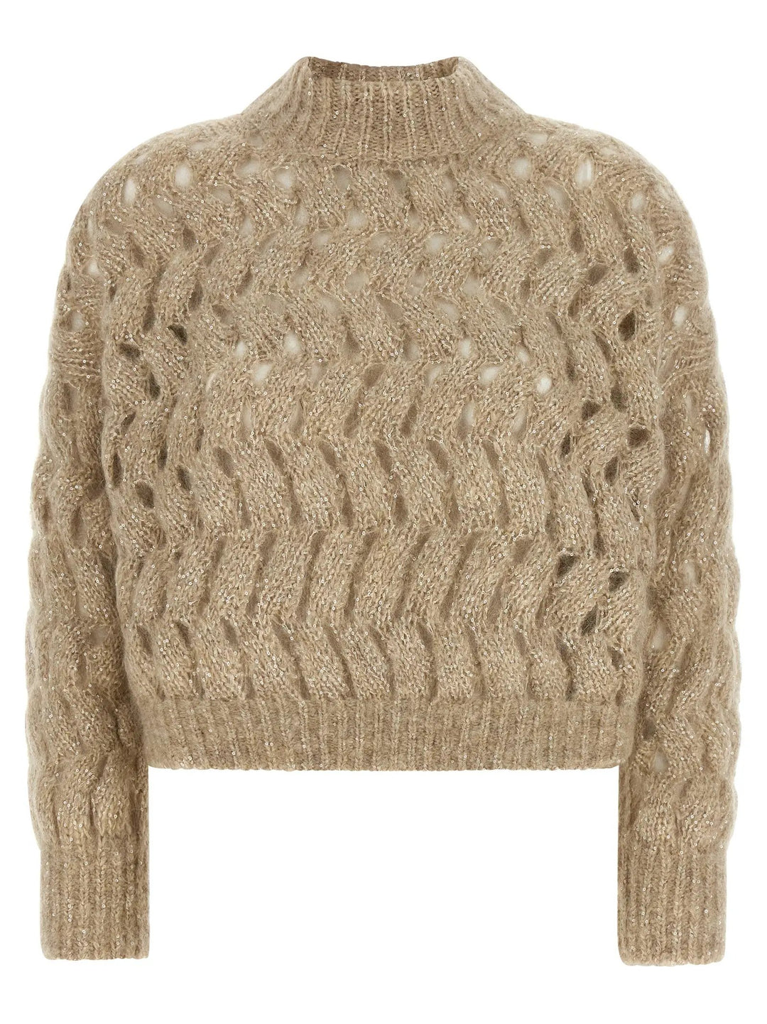 Brunello Cucinelli Sample Sale | Brunello Cucinelli Beige Wool Cardigan - | Designer outlet