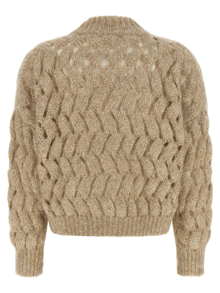 Brunello Cucinelli Sample Sale | Brunello Cucinelli Beige Wool Cardigan - | Designer outlet