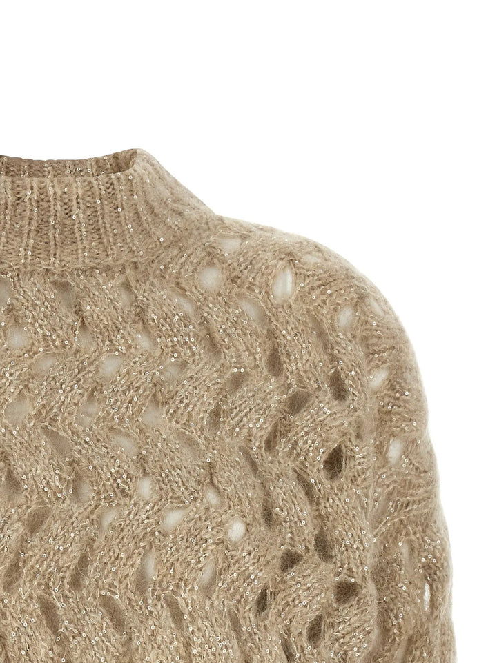 Brunello Cucinelli Sample Sale | Brunello Cucinelli Beige Wool Cardigan - | Designer outlet