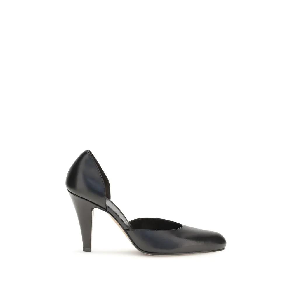 The Row Sample Sale | The Row Black Lamb Ovis Aries Aries High Heel Pumps - | Designer outlet