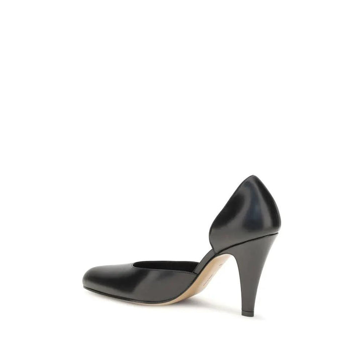 The Row Sample Sale | The Row Black Lamb Ovis Aries Aries High Heel Pumps - | Designer outlet