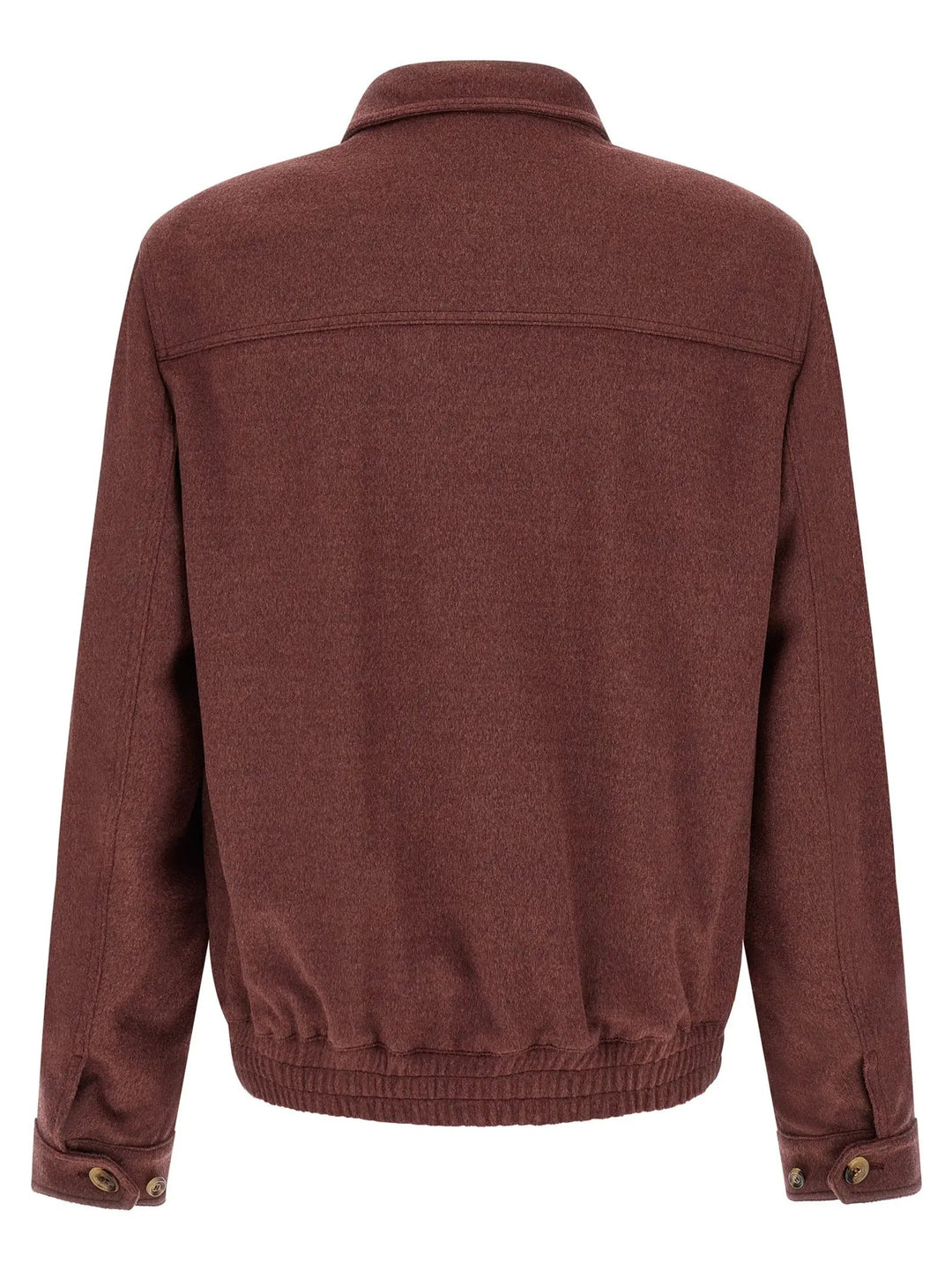 Brunello Cucinelli Sample Sale | Brunello Cucinelli Bordeaux Virgin Wool Bomber - | Designer outlet