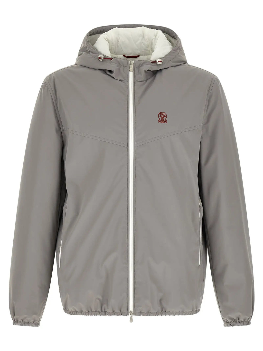 Brunello Cucinelli Sample Sale | Brunello Cucinelli Gray Polyamide Shell Jacket - | Designer outlet