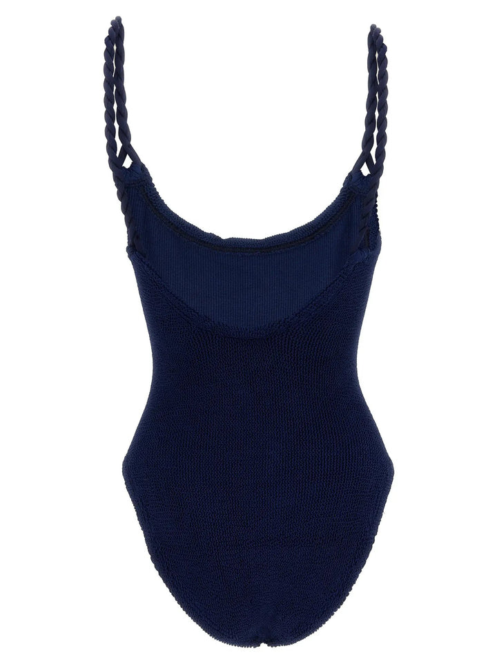Hunza G Sample Sale | Hunza G Blue Polyamide One-Piece Swimsuit - | Designer outlet