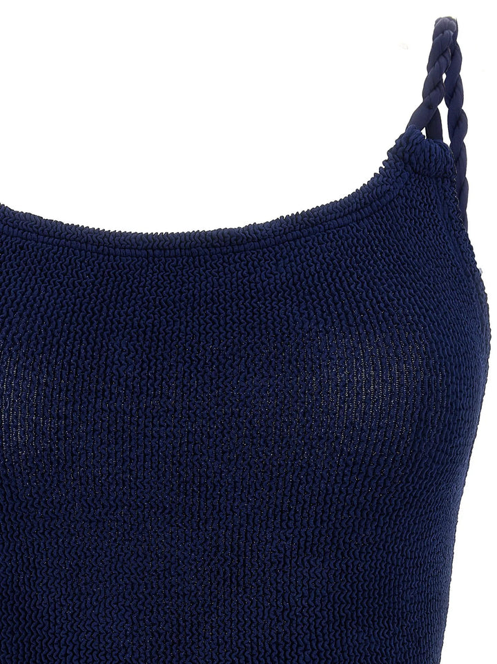 Hunza G Sample Sale | Hunza G Blue Polyamide One-Piece Swimsuit - | Designer outlet
