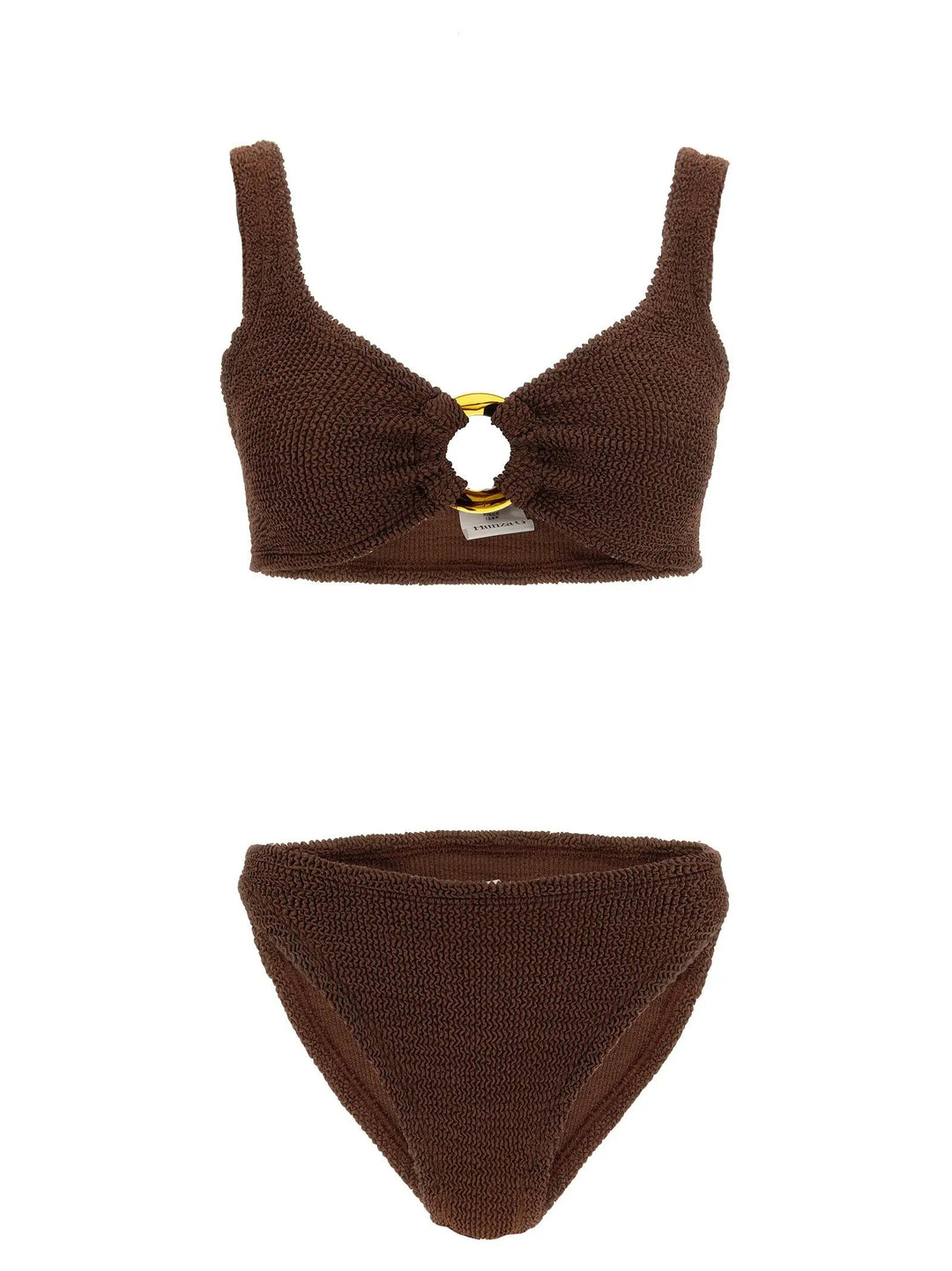 Hunza G Sample Sale | Hunza G Brown Polyamide Bikini - | Designer outlet