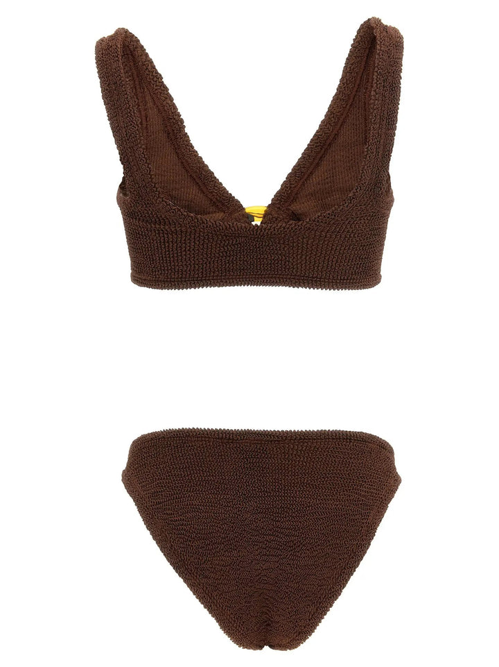 Hunza G Sample Sale | Hunza G Brown Polyamide Bikini - | Designer outlet
