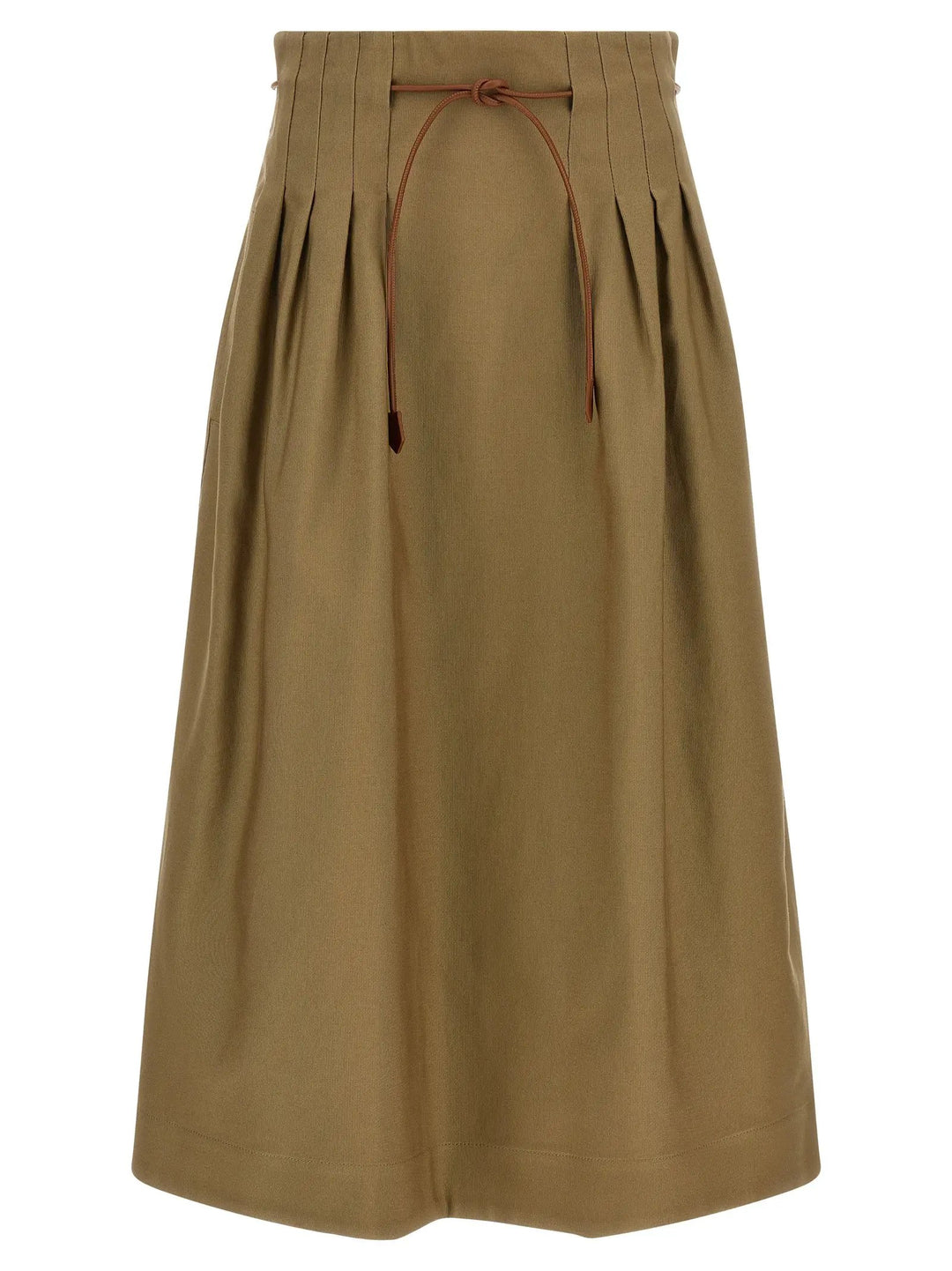 Max Mara Sample Sale | Max Mara Bicolor Cotton Midi Skirt - | Designer outlet