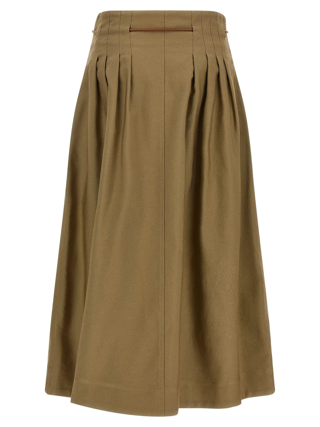 Max Mara Sample Sale | Max Mara Bicolor Cotton Midi Skirt - | Designer outlet