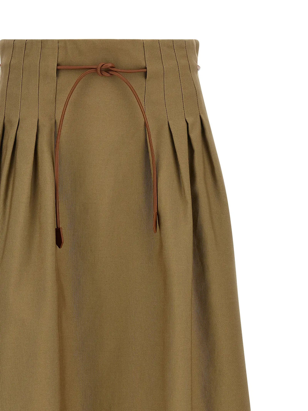 Max Mara Sample Sale | Max Mara Bicolor Cotton Midi Skirt - | Designer outlet