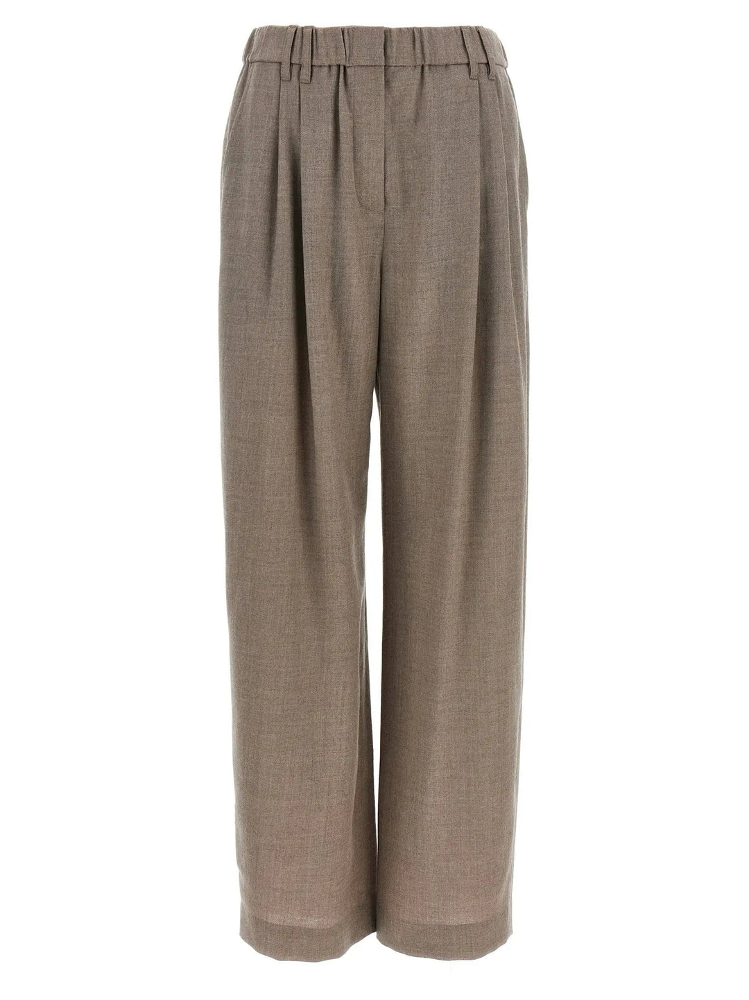 Brunello Cucinelli Sample Sale | Brunello Cucinelli White Virgin Wool Casual Pants - | Designer outlet