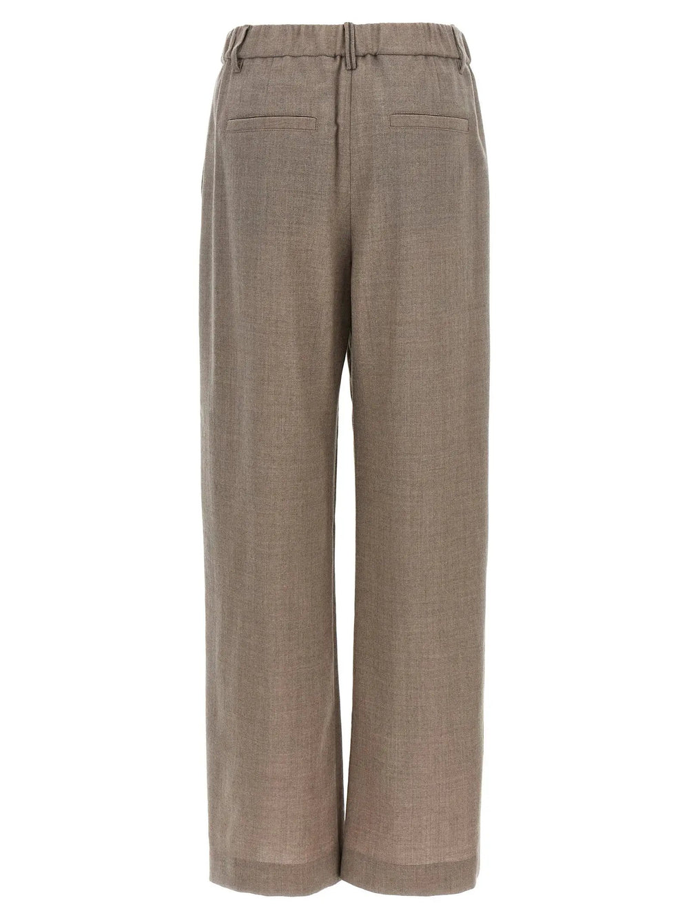 Brunello Cucinelli Sample Sale | Brunello Cucinelli White Virgin Wool Casual Pants - | Designer outlet