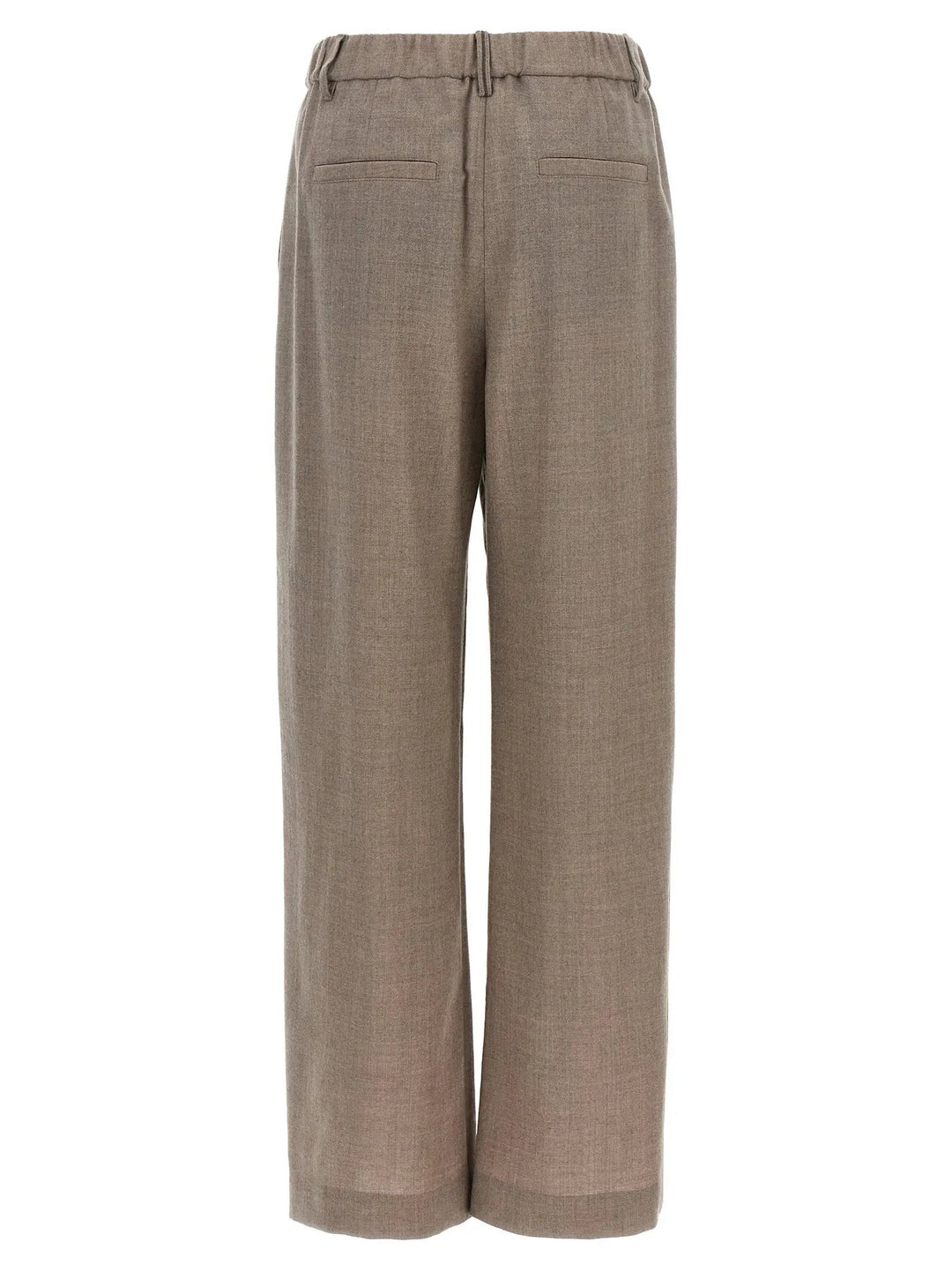 Brunello Cucinelli Sample Sale | Brunello Cucinelli White Virgin Wool Casual Pants - | Designer outlet