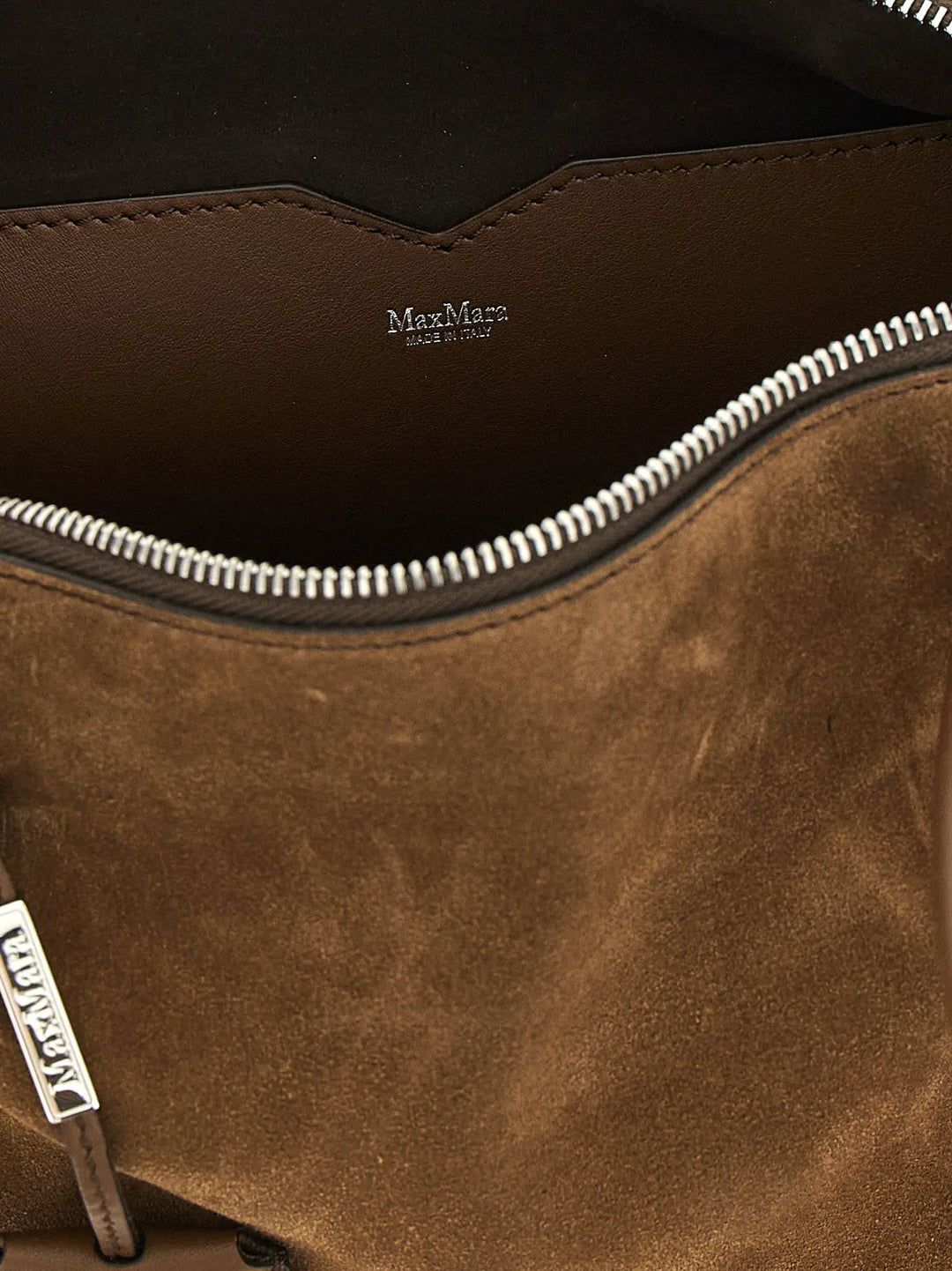 Max Mara Sample Sale | Max Mara Brown Calfskin Shoulder Bag - | Designer outlet