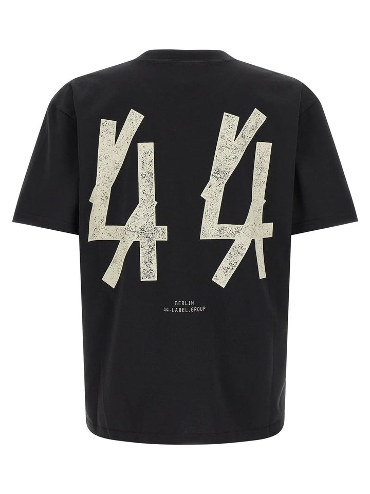 44 Label Group Sample Sale | 44 Label Group Black Cotton T-Shirt - | Designer outlet