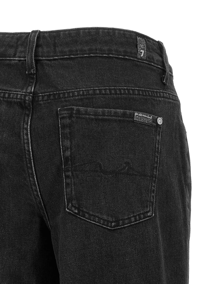7 For All Mankind Sample Sale | 7 For All Mankind Black Cotton Flared Jeans - | Designer outlet