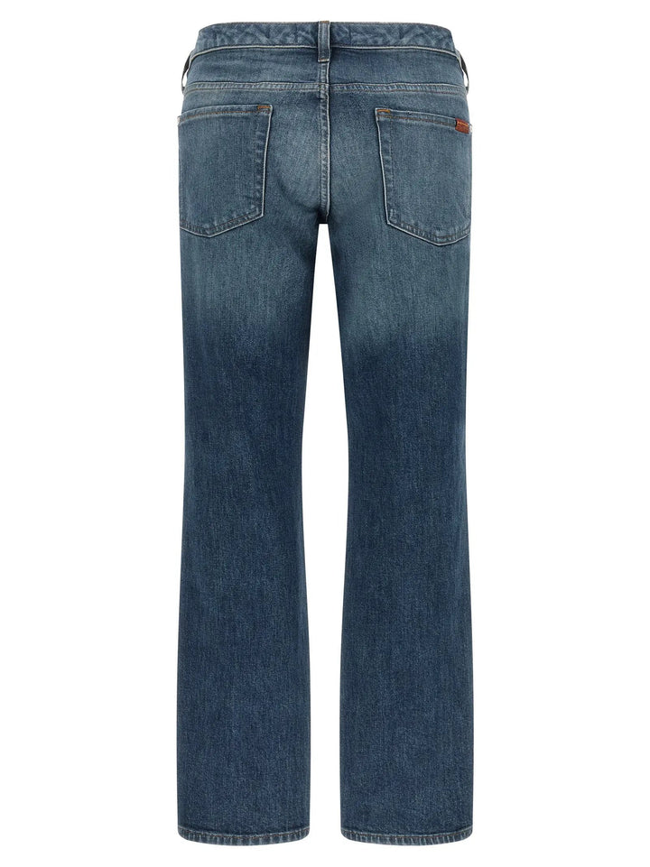 7 For All Mankind Sample Sale | 7 For All Mankind Blue Cotton Tapered Jeans - | Designer outlet