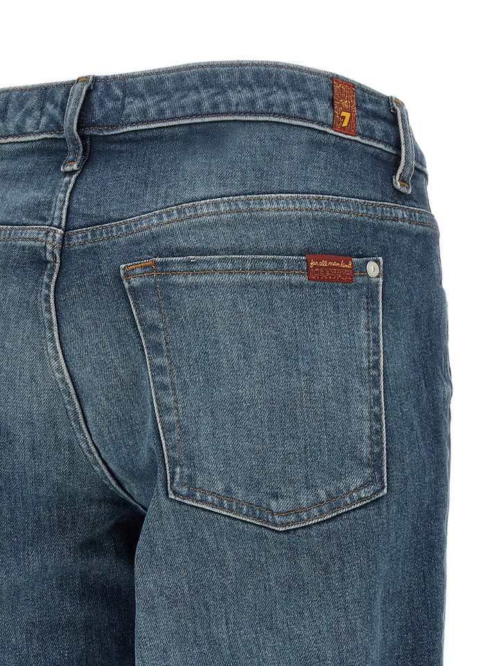 7 For All Mankind Sample Sale | 7 For All Mankind Blue Cotton Tapered Jeans - | Designer outlet