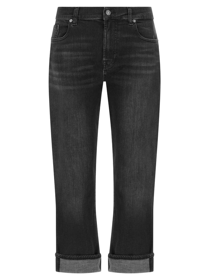 7 For All Mankind Sample Sale | 7 For All Mankind Black Cotton Relaxed Fit Jeans - | Designer outlet
