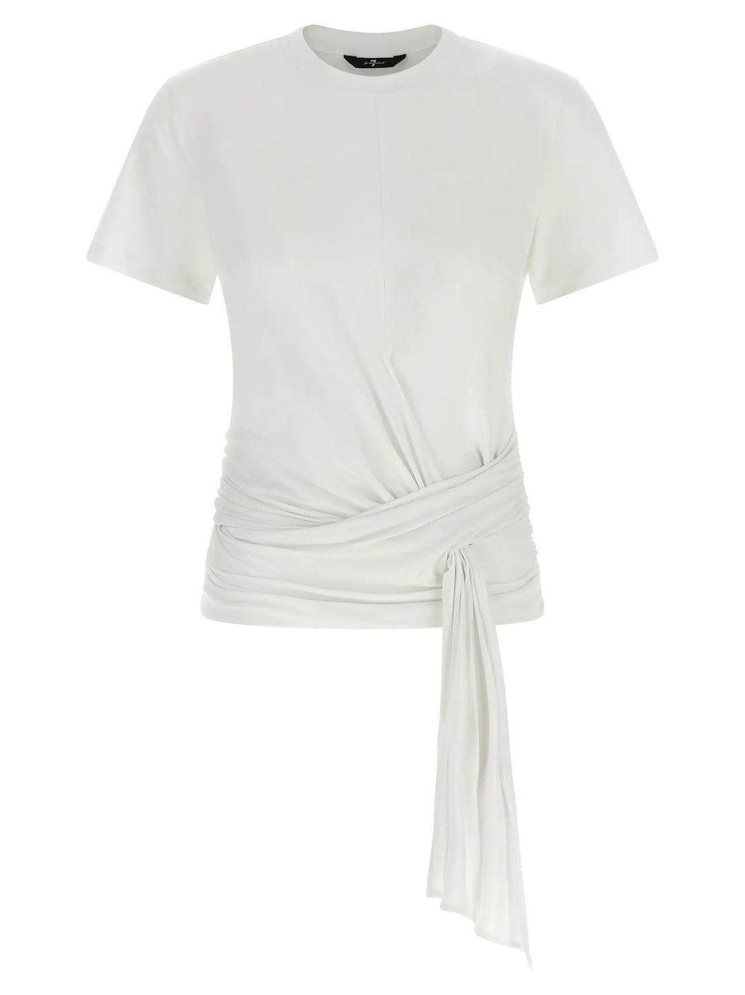 7 For All Mankind Sample Sale | 7 For All Mankind White Lyocell T-Shirt - | Designer outlet
