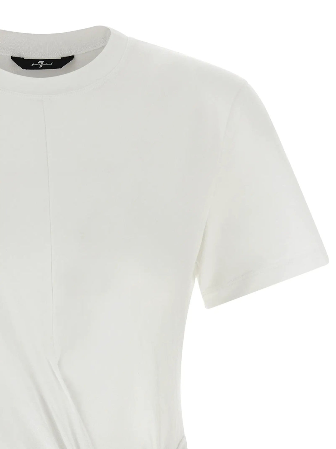 7 For All Mankind Sample Sale | 7 For All Mankind White Lyocell T-Shirt - | Designer outlet