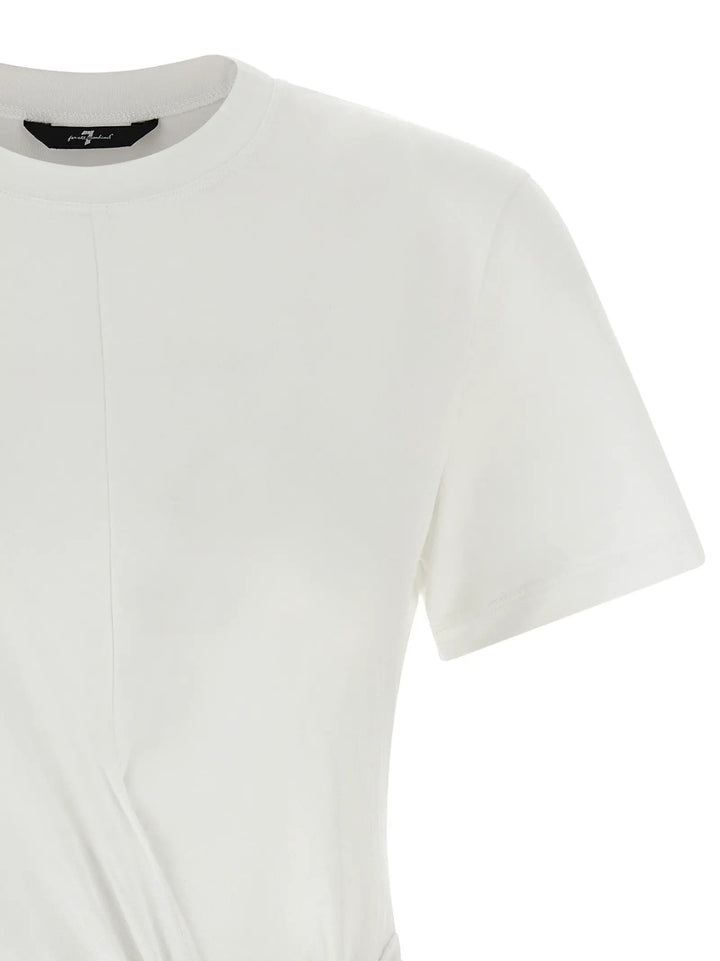 7 For All Mankind Sample Sale | 7 For All Mankind White Lyocell T-Shirt - | Designer outlet