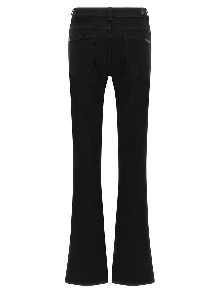7 For All Mankind Sample Sale | 7 For All Mankind Black Cotton Bootcut Jeans - | Designer outlet