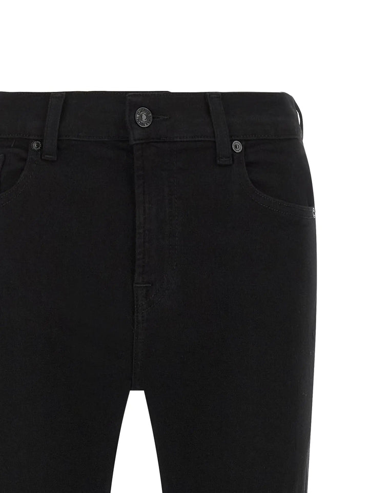 7 For All Mankind Sample Sale | 7 For All Mankind Black Cotton Bootcut Jeans - | Designer outlet