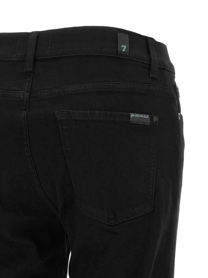7 For All Mankind Sample Sale | 7 For All Mankind Black Cotton Bootcut Jeans - | Designer outlet