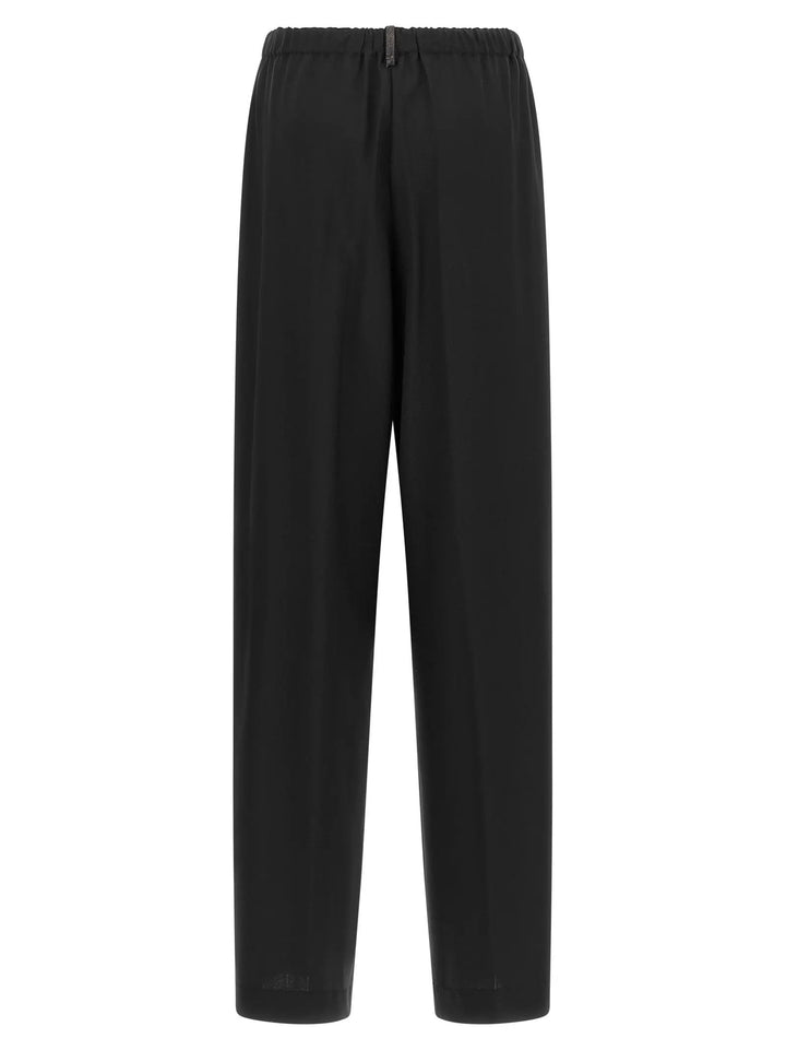 Fabiana Filippi Sample Sale | Fabiana Filippi Black Virgin Wool Casual Pants - | Designer outlet