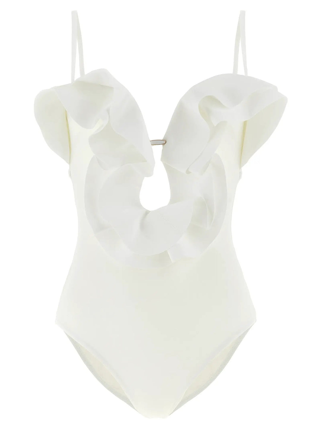 Zimmermann Sample Sale | Zimmermann White Polyamide One-Piece Swimsuit - | Designer outlet