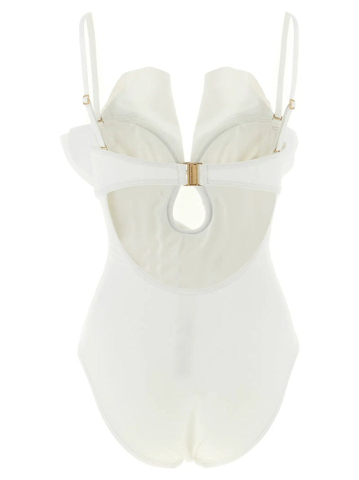 Zimmermann Sample Sale | Zimmermann White Polyamide One-Piece Swimsuit - | Designer outlet