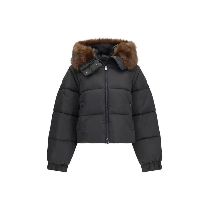 PINKO Brown Goose Down Full-Length Jacket