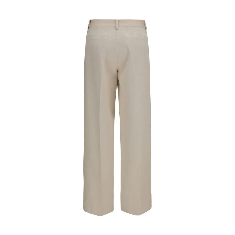 Forte_Forte Sample Sale | Forte_Forte Beige Cotton Chino Pants - | Designer outlet