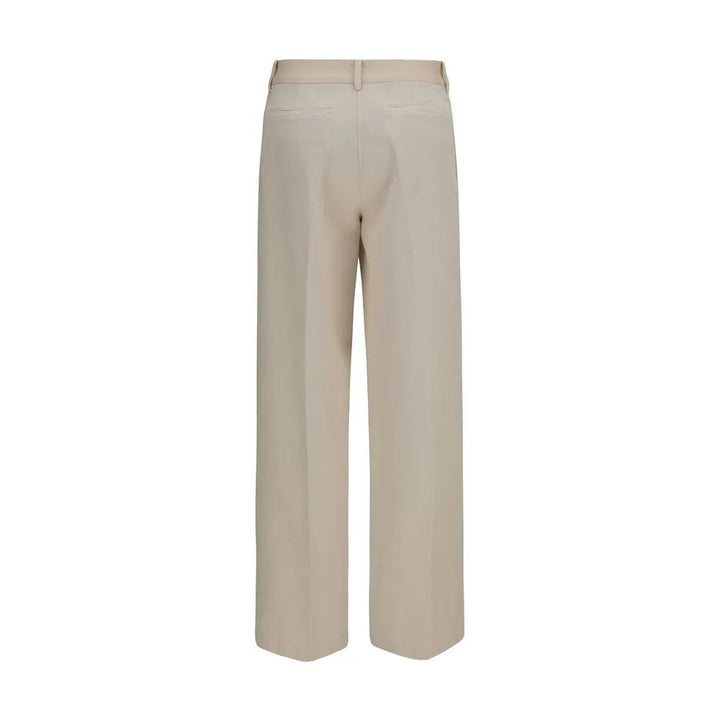 Forte_Forte Beige Cotton Chino Pants
