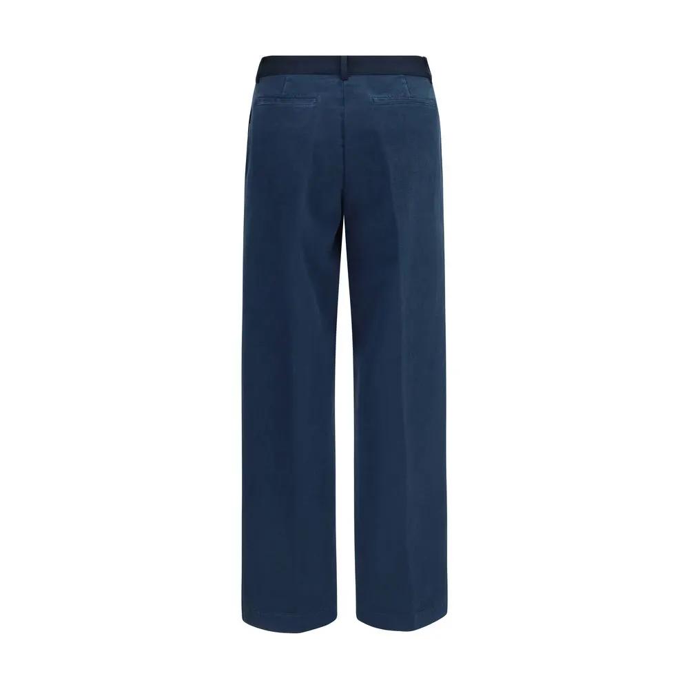 Forte_Forte Sample Sale | Forte_Forte Blue Cotton Chino Pants - | Designer outlet