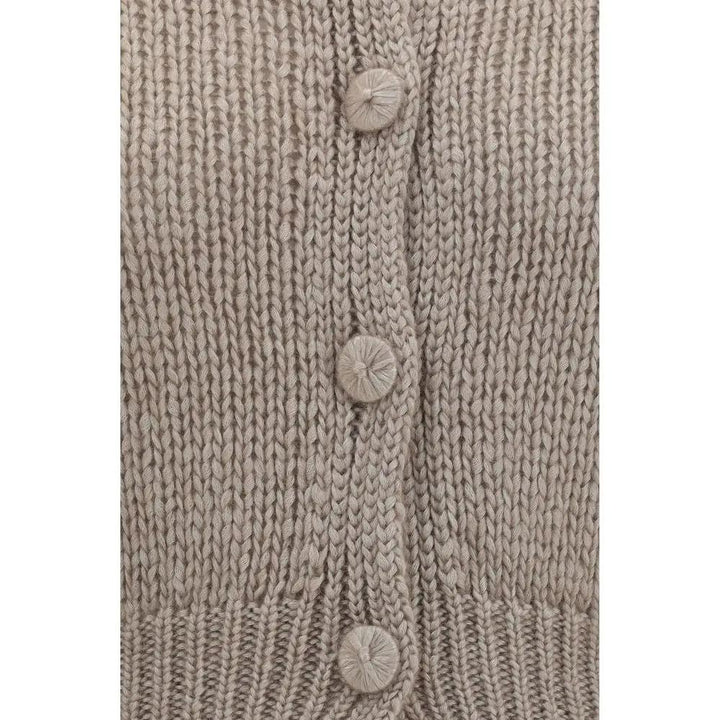 Forte_Forte Beige Silk Cardigan