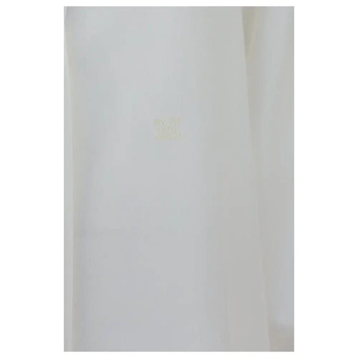 Max Mara White Silk Dress Shirt