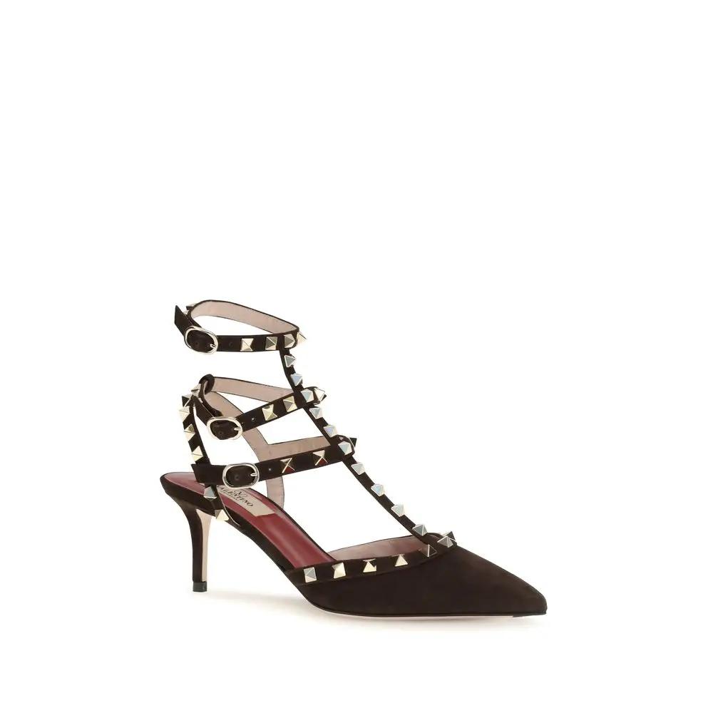 Valentino Garavani Sample Sale | Valentino Garavani Brown Suede Leather High Heel Pumps - | Designer outlet