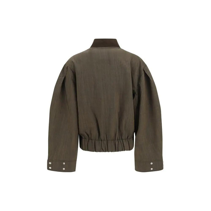 Ganni Bicolor Wool Oves Aries Bomber