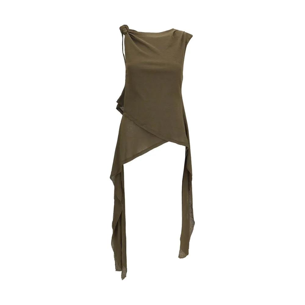 Ganni Bicolor Polyester Blouse