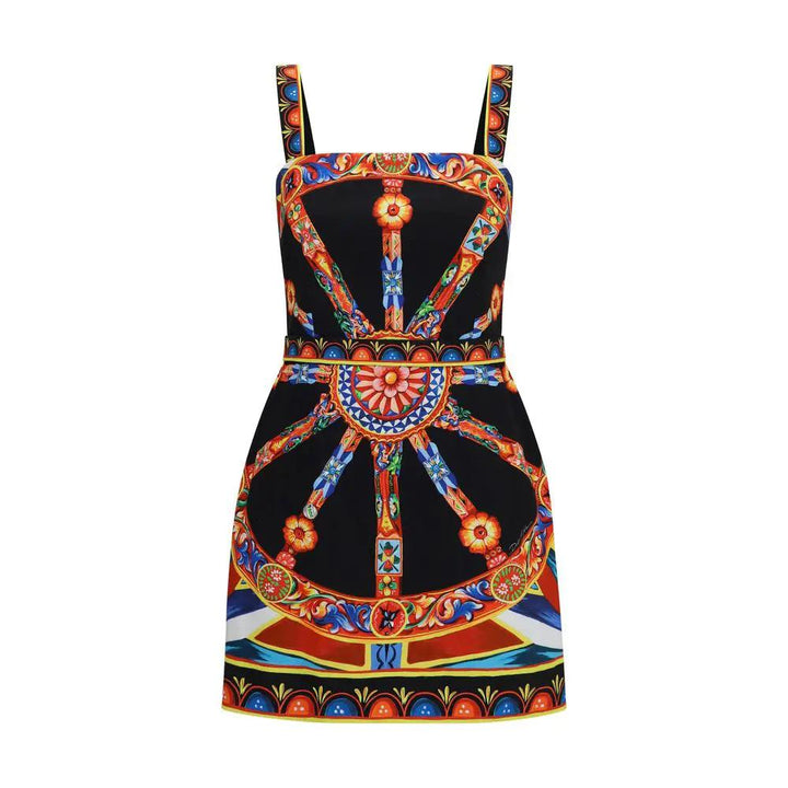Dolce &amp; Gabbana Multicolor Cotton Casual Dress