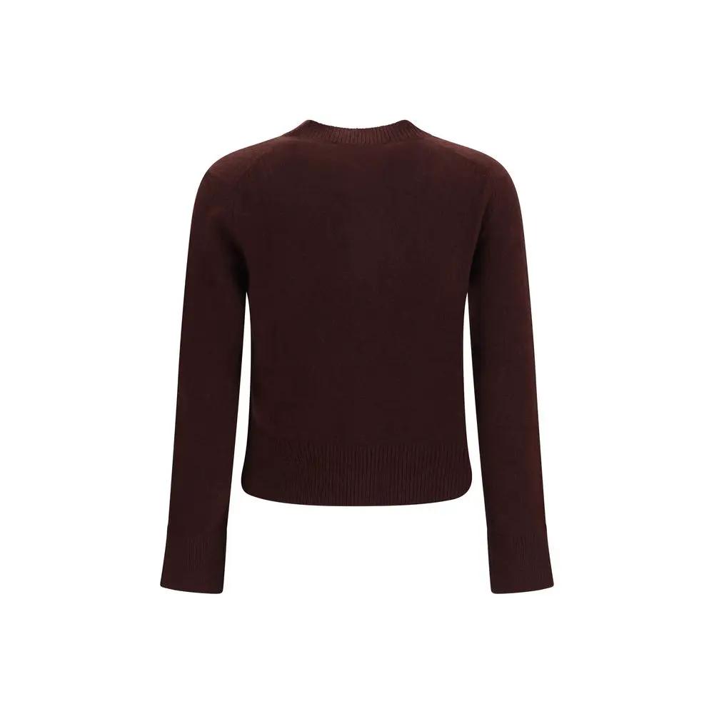 Maison Kitsuné Sample Sale | Maison Kitsuné Brown Wool Oves Aries Cardigan - | Designer outlet