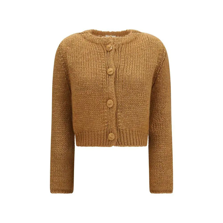 Forte_Forte Sample Sale | Forte_Forte Brown Silk Cardigan - | Designer outlet